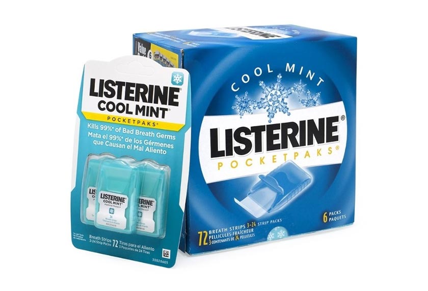 Dapatkan nafas yang segar sepanjang hari dengan Listerine PocketPaks Cool Mint Oral Care Strips.