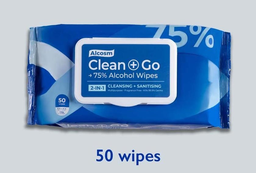 Selain menjaga kebersihan tangan, kita perlukan tisu basah disinfektan bagi membasmi virus.