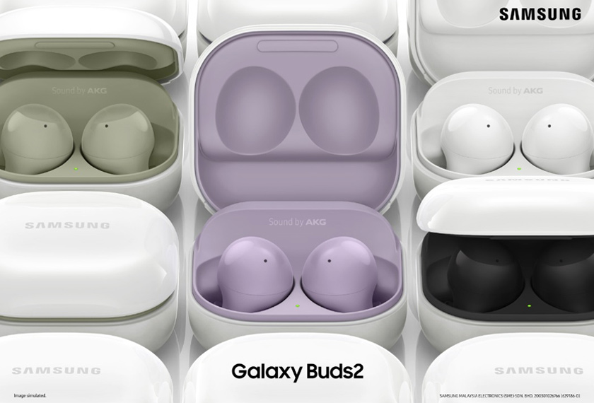 Galaxy Buds2 direka untuk keselesaan dipakai sepanjang hari, dan memberikan kualiti bunyi premium. - Foto Samsung