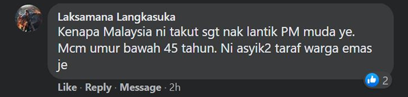 Tidak salah untuk Malaysia mempunyai pemimpin negara yang muda