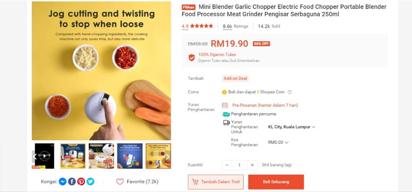 Jimat masa dan ruang dengan mini pengisar automatik serbaguna.