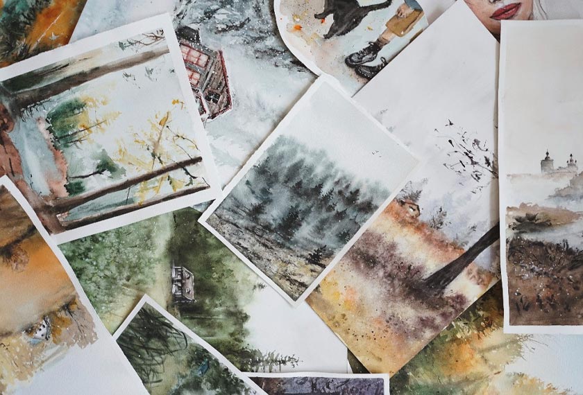 Proses kertas kitar semula dan jadikan buku jurnal atau kanvas lukisan anda. Melestarikan alam.