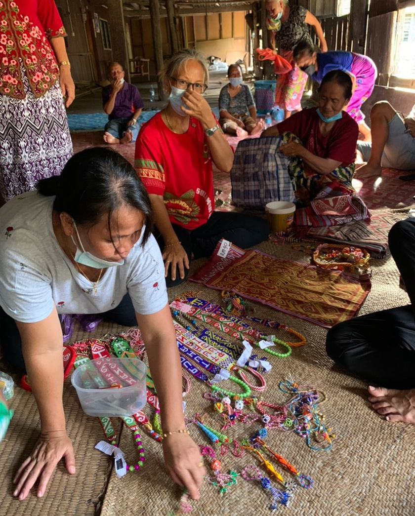 Rumah panjang ini sering dilawati pelancong.