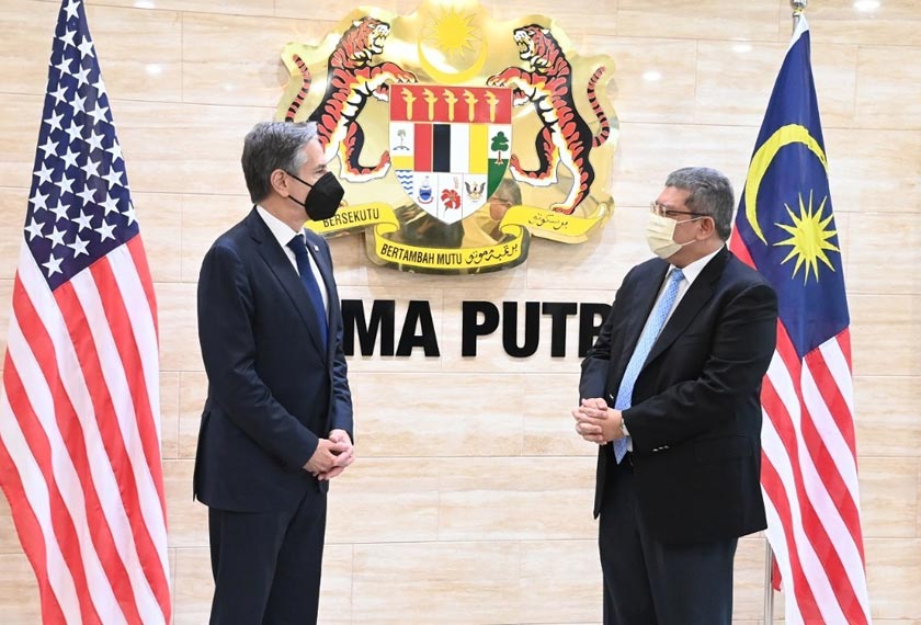 Setiausaha Negara Amerika Syarikat, Antony Blinken berada di Malaysia sempena lawatan kerjanya selama dua hari di negara ini.