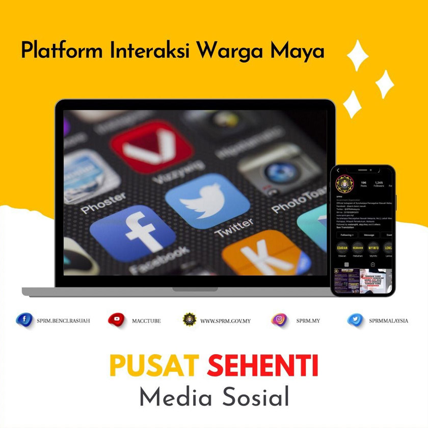 Ruang interaksi maya turut diperkenalkan - Foto SPRM