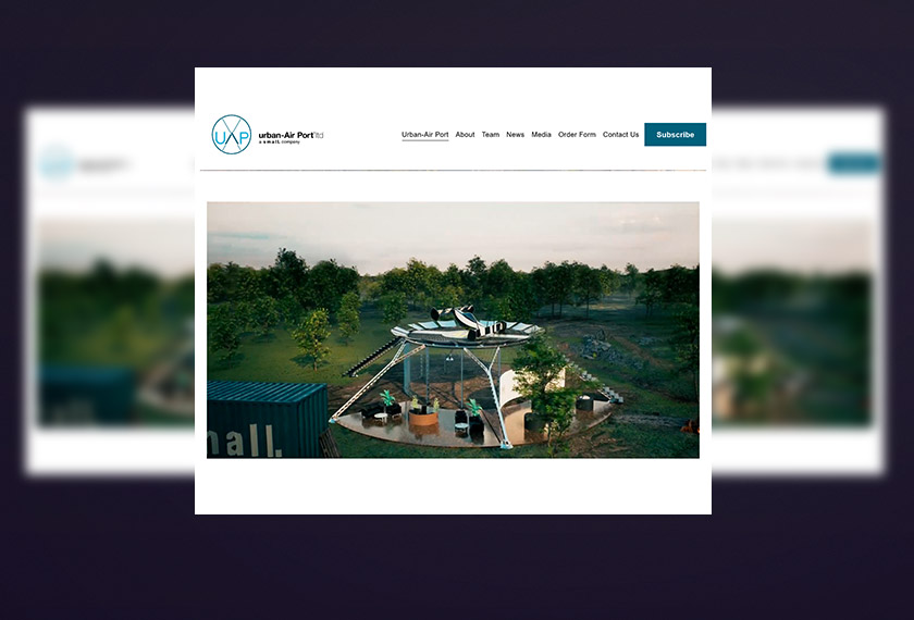 Laman web Urban Airport memaparkan reka bentuk hab yang bakal dibina. - Foto/Urban Airport