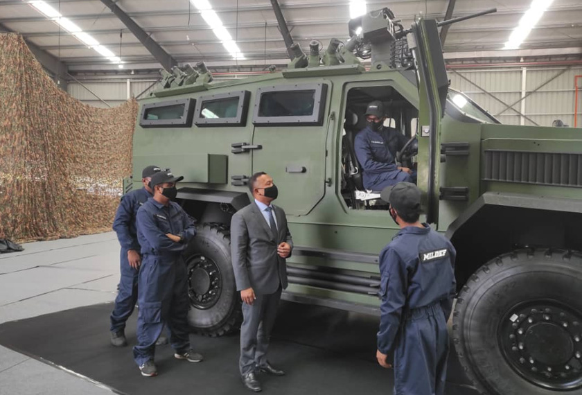 HMAV4x4 ini turut memiliki Remote Control Weapon Station (RCWS)