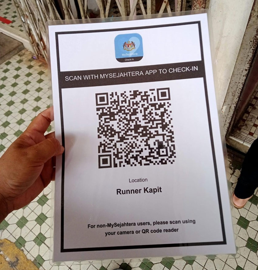 Perkhidmatan Jenny turut tersenarai kod QR MySejahtera.