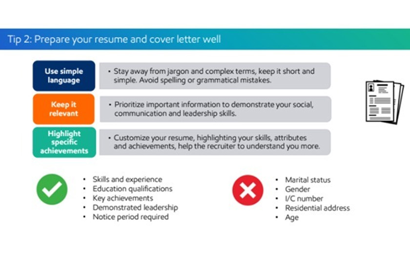 Antara perkongsian daripada siri webinar kerjaya yang diadakan