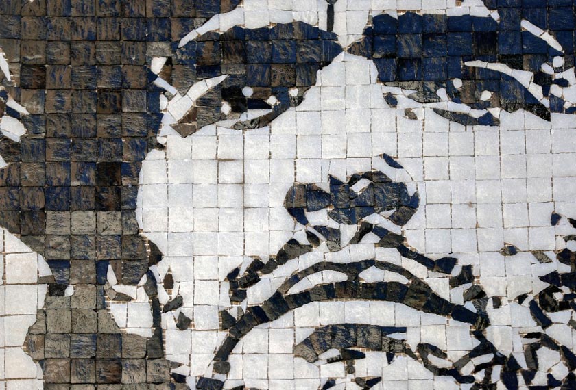 A mosaic depicting late Argentine soccer superstar Diego Armado Maradona, made by the cultural orgaization Comado Maradona as a homage, is seen in Buenos Aires, Argentina. REUTERSpic