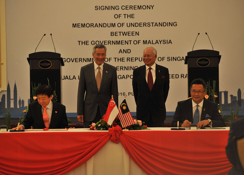 Malaysia dan Singapura tandatangan Memorandum Persefahaman (MOU) projek HSR KL-Singapura