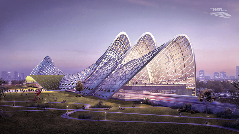 Antara konsep reka bentuk stesen HSR