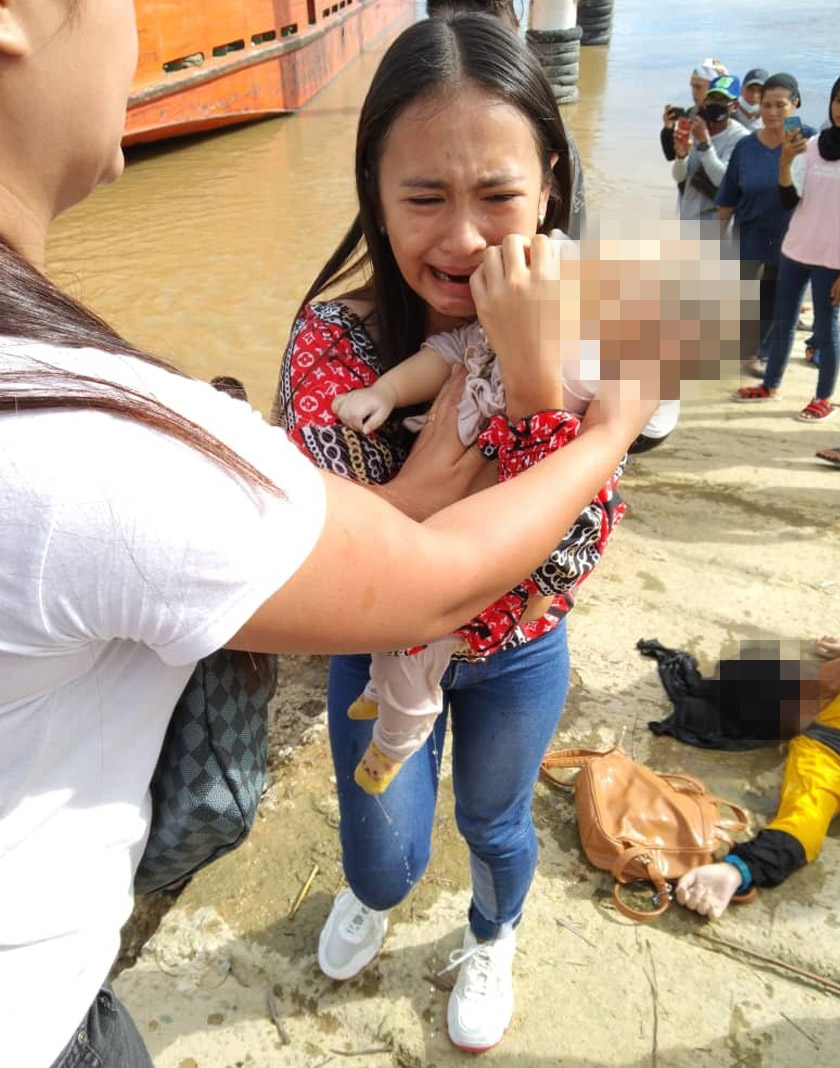 Salah seorang saksi yang berada di lokasi kejadian.