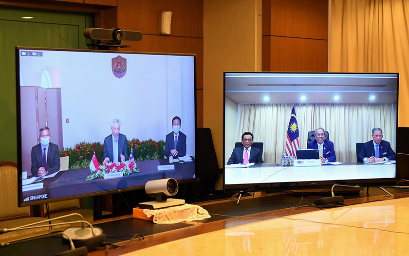 Kedua-dua pemimpin mengadakan perbincangan secara maya berkenaan hala tuju projek HSR pada awal Disember 2020