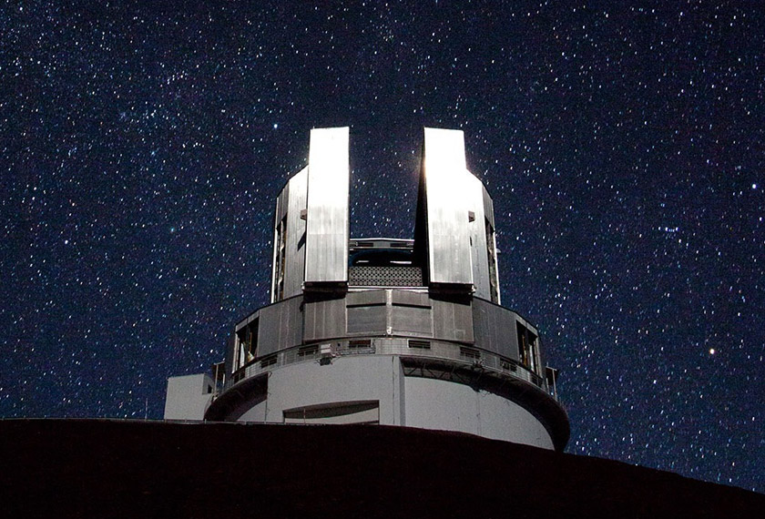 The Subaru Telescope in the National Astronomical Observatory of Japan, located at the Mauna Kea Observatory in Hawaii. Photo: NAOJ