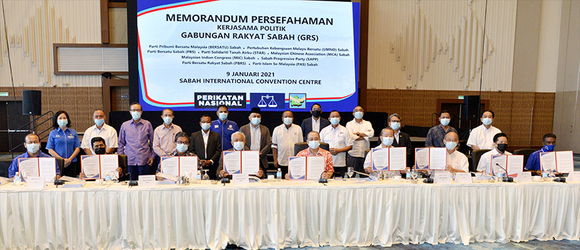 Para pemimpin GRS menandatangani memorandum persefahaman pada Sabtu.