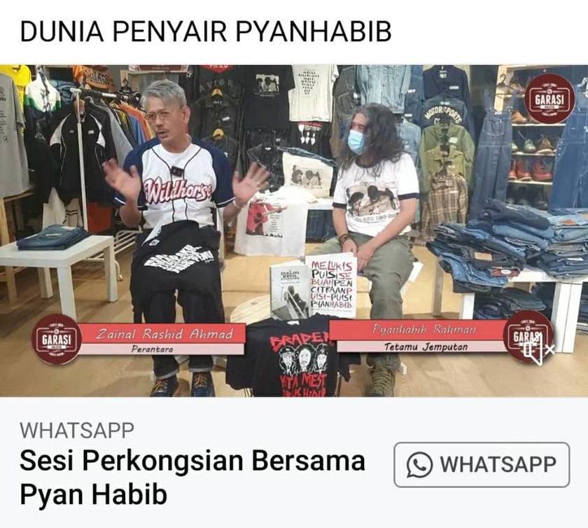 Poster kredit capaian tontonan sesi Pyanhabib menerima hampir 1,000 'likes'.