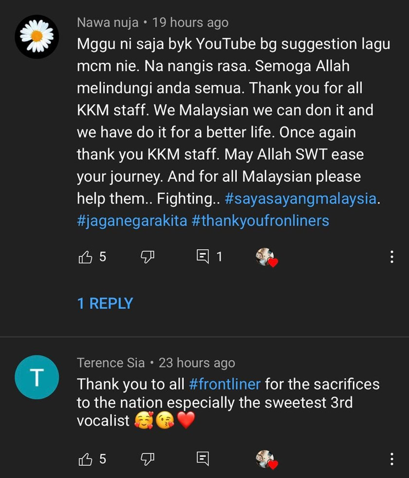 Ada juga yang dikatakan berasa sebak, sebaik mengenang pengorbanan pejuang negara.