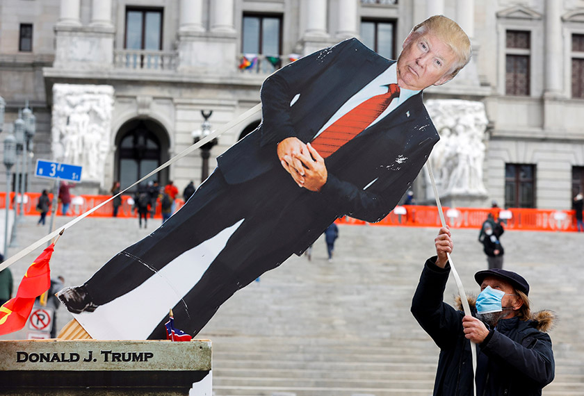 Donald Trump has become the first US president to be impeached twice. REUTERS file pic