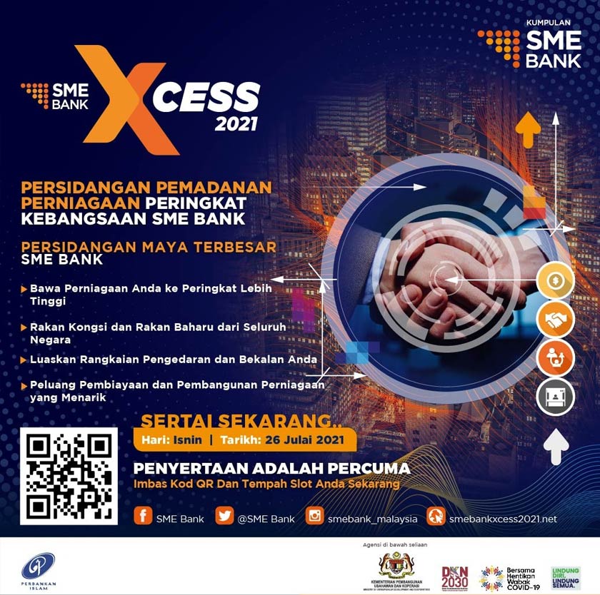 SME Bank XCESS 2021 akan diadakan pada 26 Julai secara maya. - Gambar SME Bank