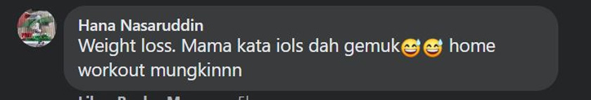 Hana Nasaruddin pula mengambil kesempatan sedia ada dengan aktiviti menyihatkan