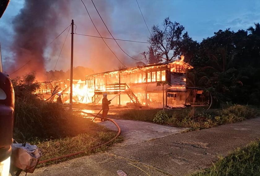 Gambar ihsan JBPM Sarawak.