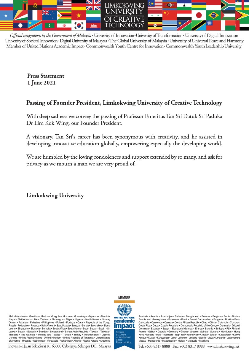 Source: Limkokwing University of Creative Technology