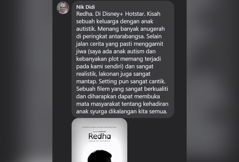 Filem Roh yang disaksikan Nik Didi begitu dekat dengan dirinya yang turut memiliki pengalaman hampir sama