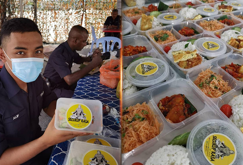 Khidmat penyediaan juadah tengah hari antaranya set nasi tomato, nasi beriyani dan nasi kerabu.