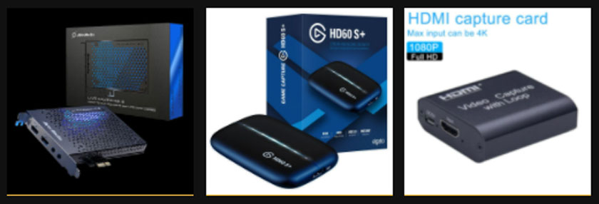 Examples of capture cards - eGG Network