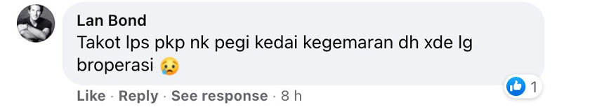 Lan Bond pula risau kedai kegemarannya tutup selepas PKP selesai