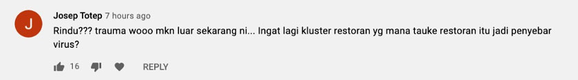 Ada juga yang trauma untuk makan di luar ketika penularan COVID-19 masih tidak selesai.