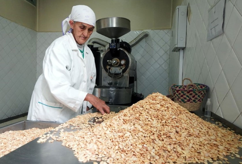 An Amazigh woman works on argan kernels at Women's Agricultural Cooperative Taitmatine, in Tiout, near Taroudant, Morocco, REUTERSpic