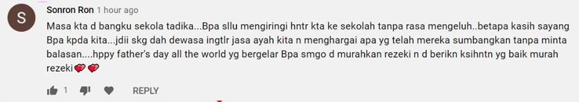 Keikhlasan bapa dalam membesarkan anak-anak cukup mengharukan