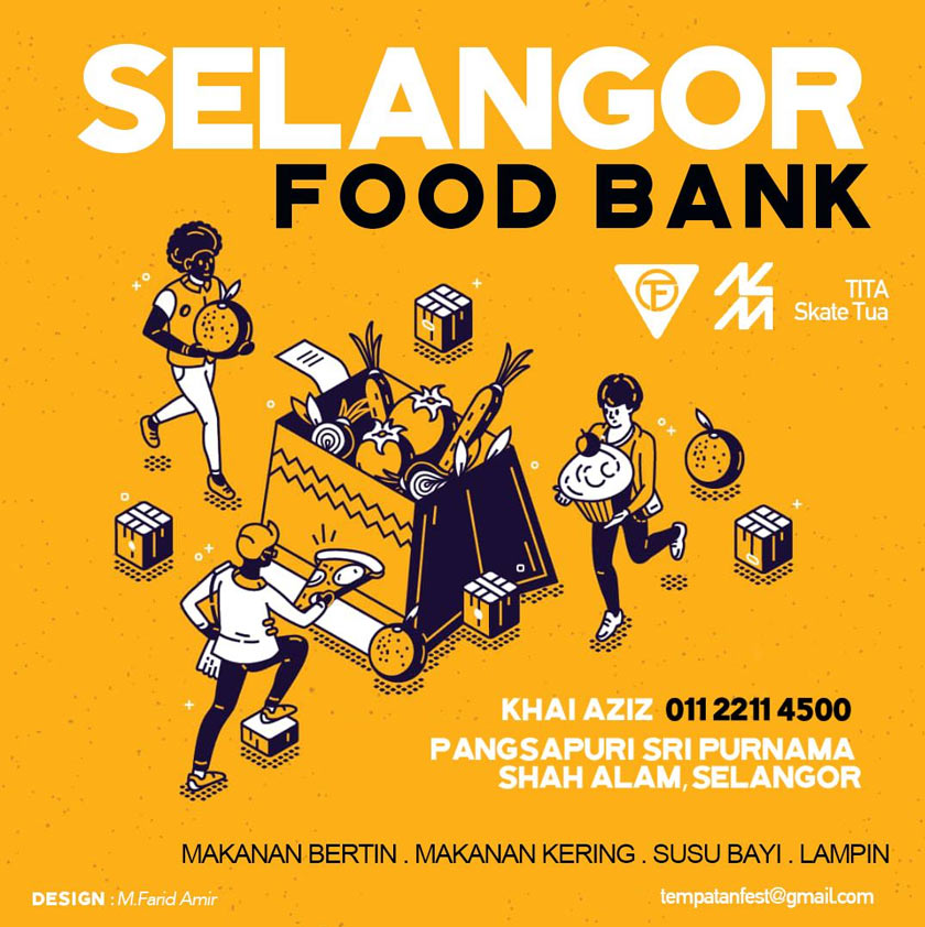Tempatan Food Bank Selangor berpusat di Shah Alam