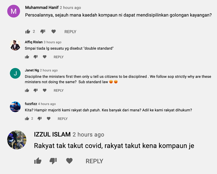 Rakyat takut keluar rumah bukan sebab COVID-19 tapi takut dikompaun