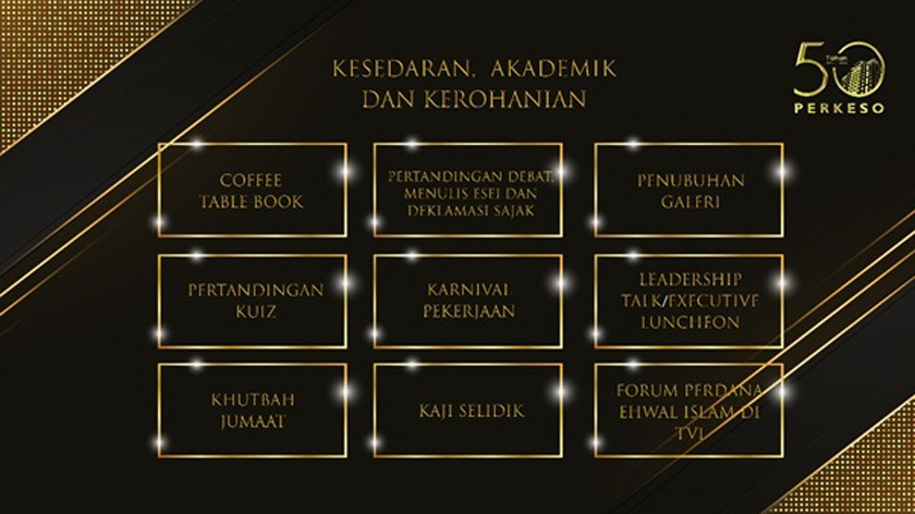Aktiviti kesedaran, akademik dan kerohanian. - Gambar Perkeso