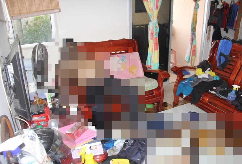 Difahamkan mayat lelaki berusia 44 tahun itu sudah meninggal beberapa hari yang lalu. - foto PDRM