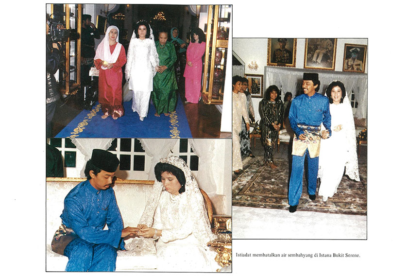 Pasangan Diraja ini mengikat kasih secara rasmi pada 6 Mac, 1986. - Sumber foto Istana Negara