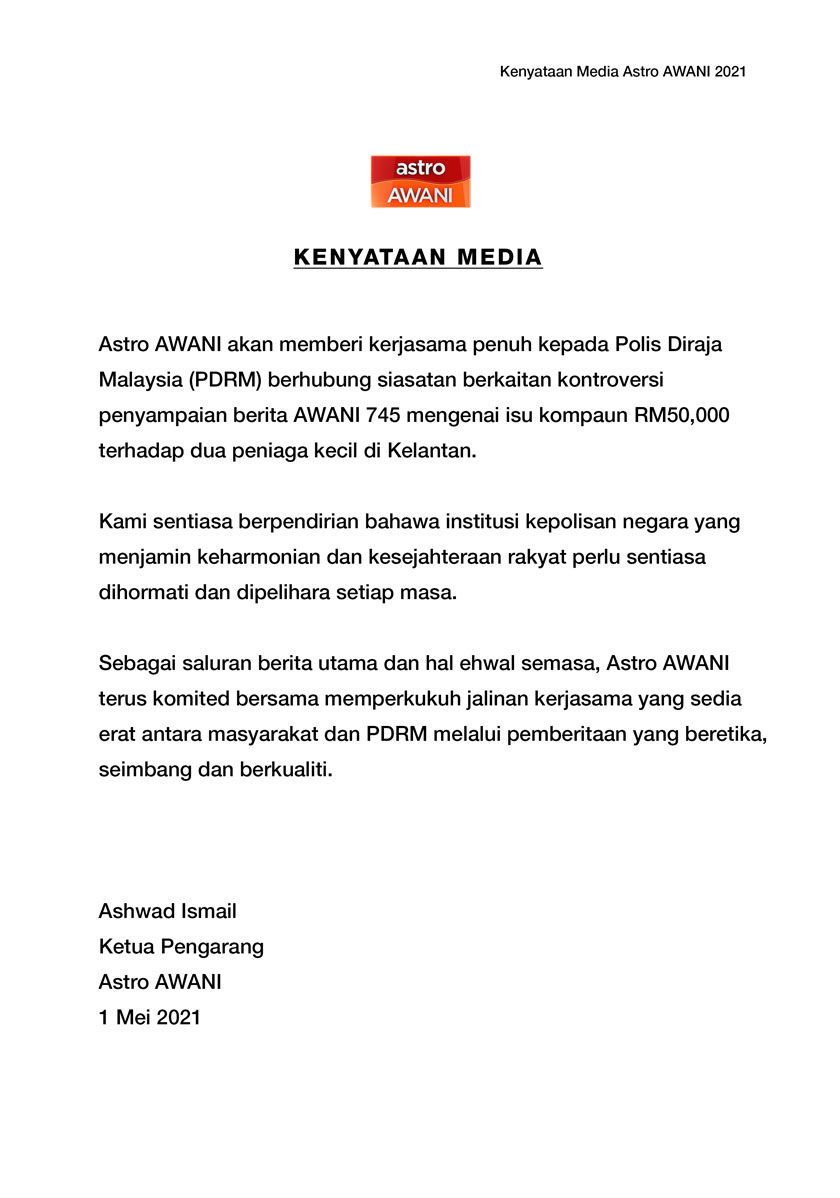 Grafik Astro AWANI