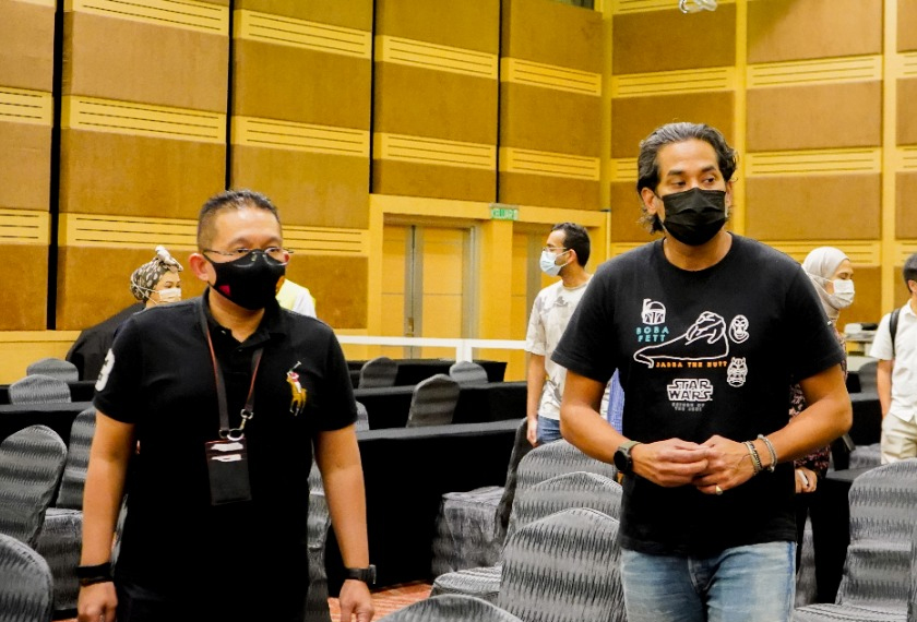 Menteri Sains, Teknologi dan Inovasi, Khairy Jamaluddin meninjau persiapan PPV di World Trade Centre Kuala Lumpur (WTCKL)