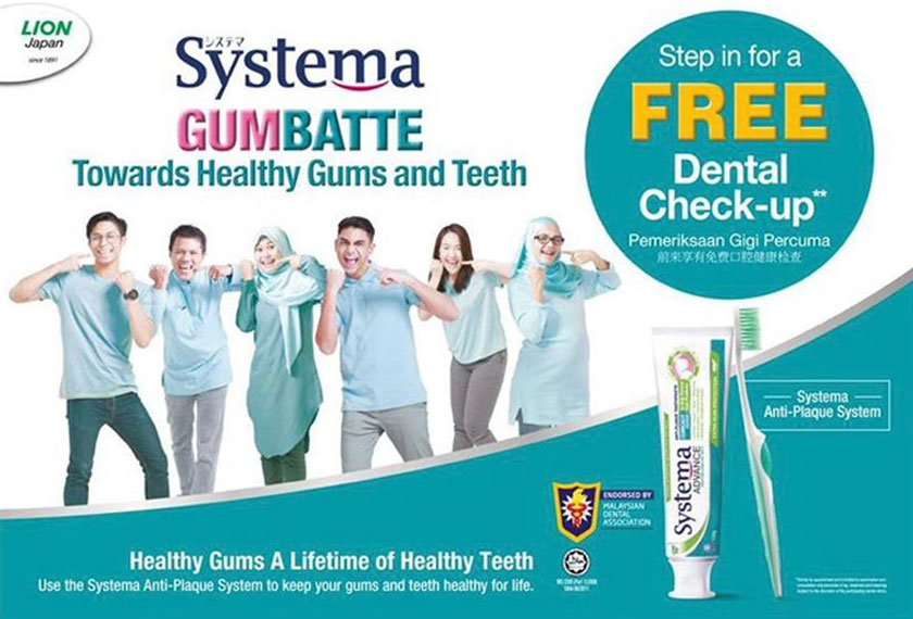 Kempen Gumbatte Towards Healthy Gums and Teeth berlangsung pada 1 April hingga 30 April lalu.