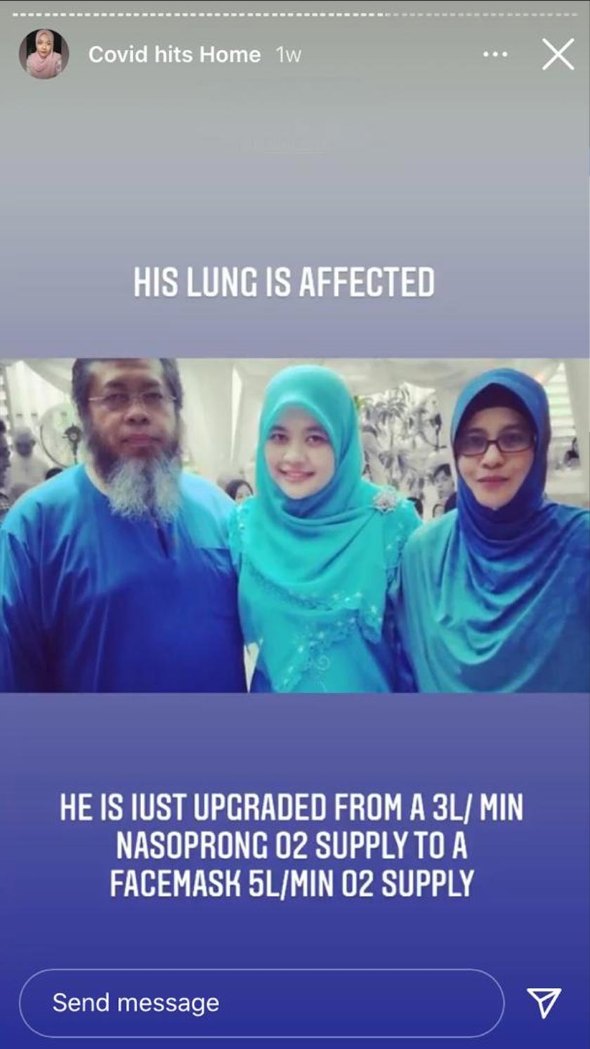 Tangkap layar dari Instagram @sakinah_kb gambar kenangan beliau bersama Allahyarham dan ibunya