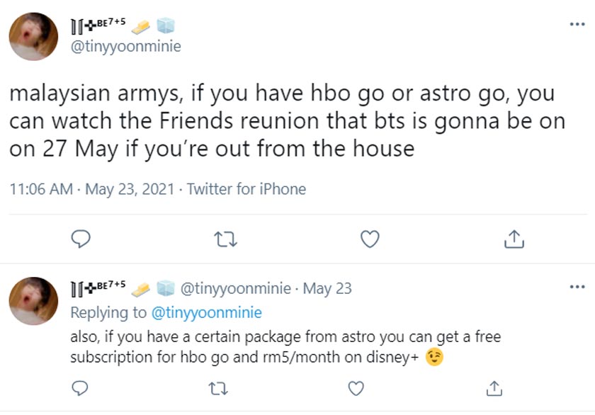 Keterujaan peminat dapat dilihat di platform media sosial Twitter dan ini adalah sebahagiannya