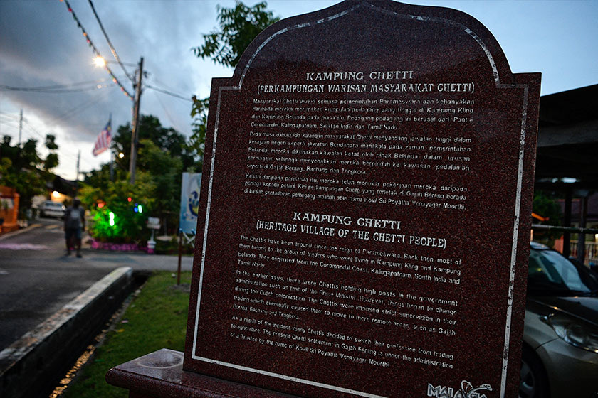Kampung Chitty mungkin tidak semegah Perkampungan Portugis dan Kampung Morten, namun suara dan harapan sekitar 250 orang penduduk di sini tidak kurang pentingnya untuk didengari. --fotoBERNAMA