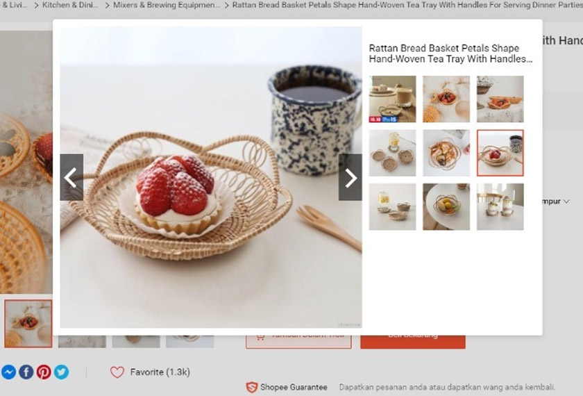 Mulakan sajian pagi anda dengan hidangan beralaskan bakul rotan, sangat estetik!.