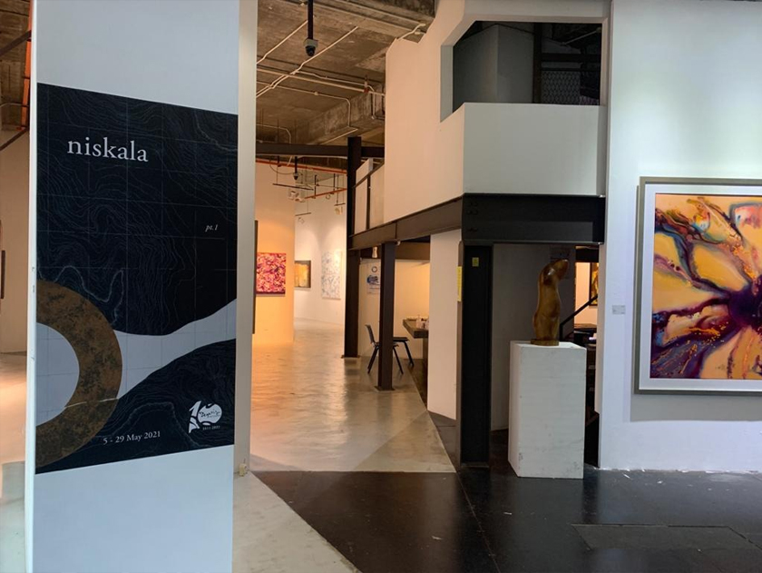 Niskala antara pameran yang diadakan secara online ketika PKP. - Gambar ihsan Segaris Art Center