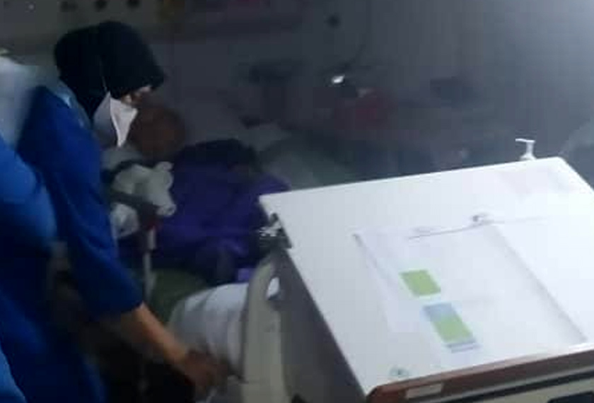 Kebakaran melibatkan dua bilik wad dan telah dikosongkan. - Foto ihsan JBPM Selangor