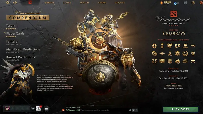 The International 2021 Ticket Prices & Sales Date Announced; Compendium Released!