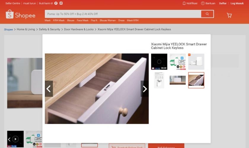 Menariknya tentang kunci laci kabinet pintar ini, ia menggunakan peranti pintar anda sebagai kunci.